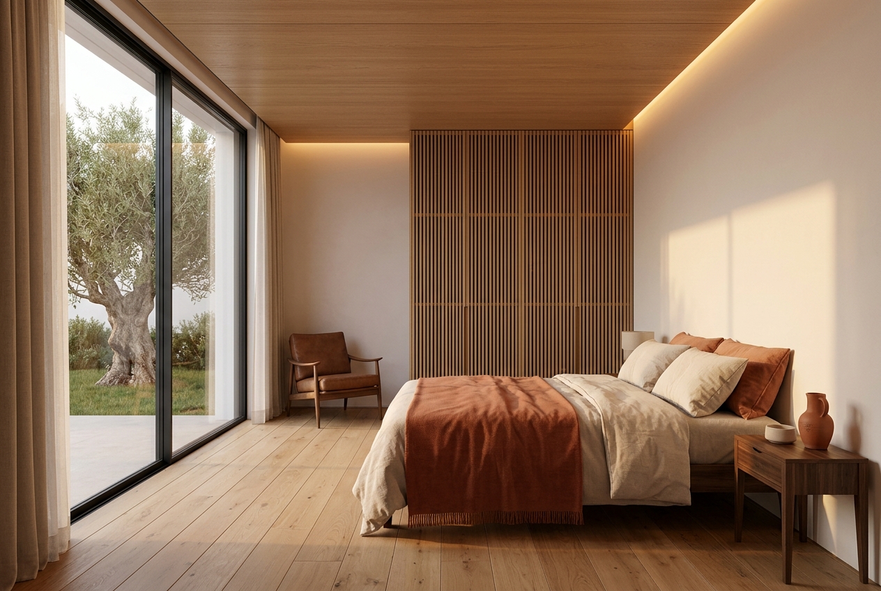 Suite 2 · painéis de madeira