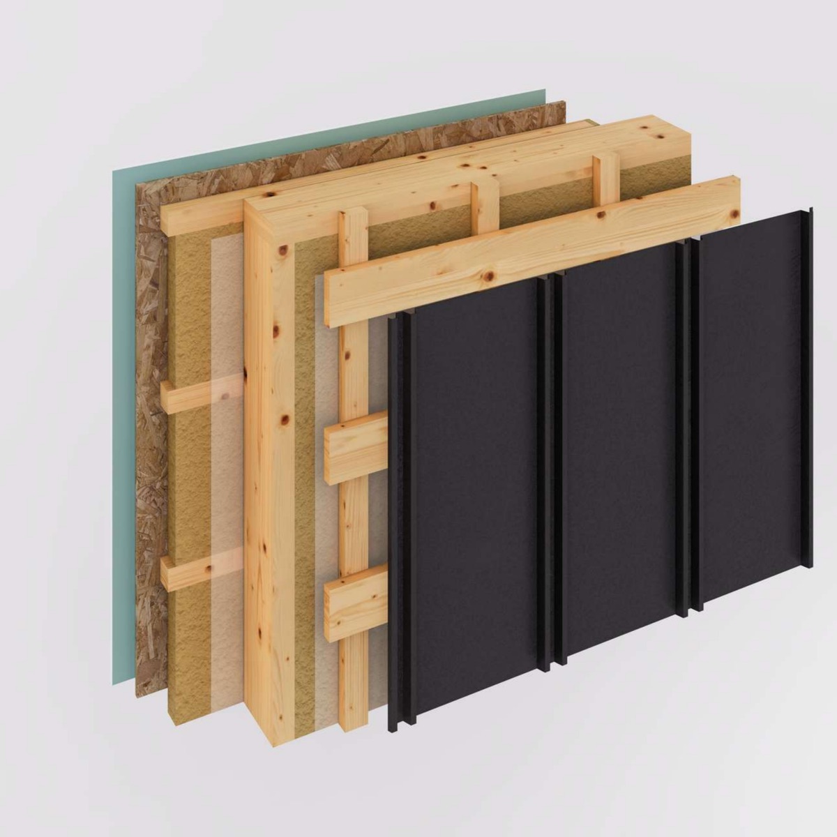 Painel multicamada base — envelope Passive House